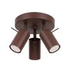 Plafonniers Acier Marron GU10 3 RING