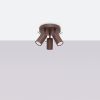 Plafonniers Acier Marron GU10 3 RING