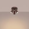Plafonniers Acier Marron GU10 3 RING