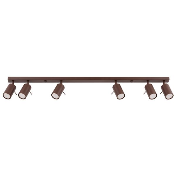 Plafonniers Acier Marron GU10 6 RING