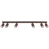 Plafonniers Acier Marron GU10 6 RING