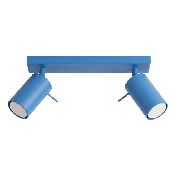 Plafonniers Acier Bleu GU10 2 RING