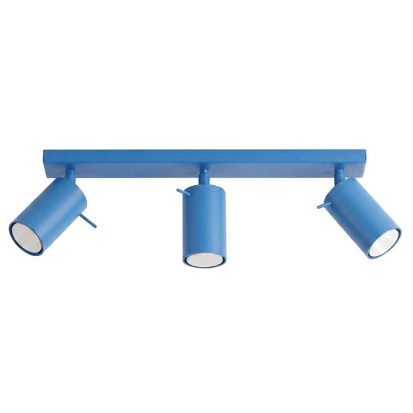Plafonniers Acier Bleu GU10 3 RING