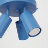 Plafonniers Acier Bleu GU10 3 RING