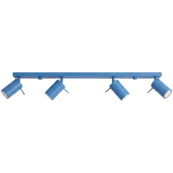 Plafonniers Acier Bleu GU10 4 RING