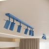 Plafonniers Acier Bleu GU10 4 RING