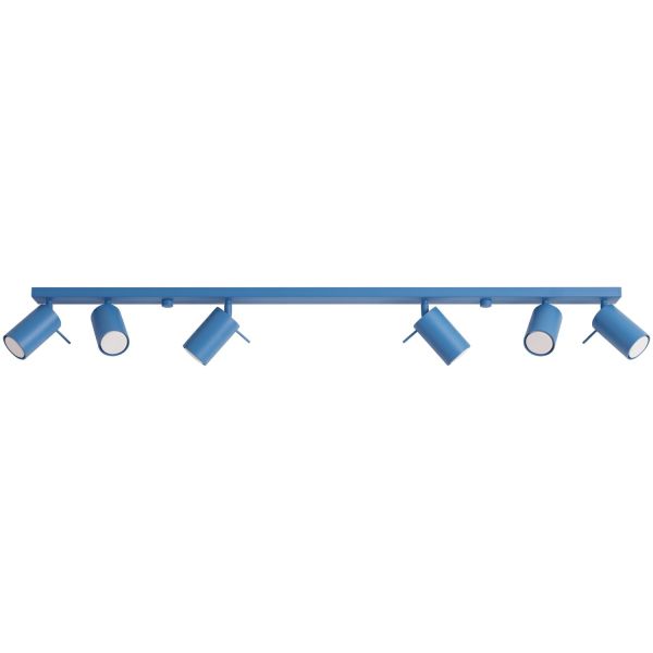 Plafonniers Acier Bleu GU10 6 RING