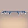 Plafonniers Acier Bleu GU10 6 RING