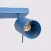 Plafonniers Acier Bleu GU10 6 RING