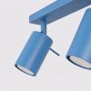 Plafonniers Acier Bleu GU10 6 RING