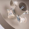 Plafonniers Acier Taupe E27 4 OMIQ