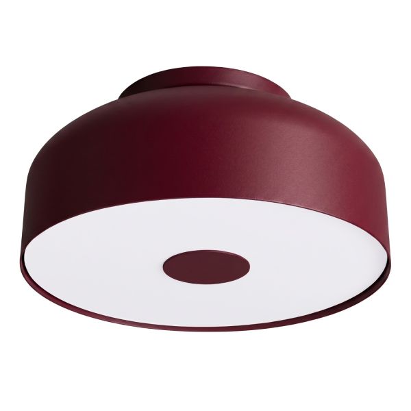 Plafonniers Acier Bordeaux E27 4 OMIQ
