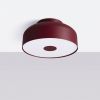 Plafonniers Acier Bordeaux E27 4 OMIQ