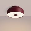 Plafonniers Acier Bordeaux E27 4 OMIQ