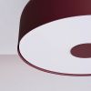 Plafonniers Acier Bordeaux E27 4 OMIQ