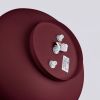 Plafonniers Acier Bordeaux E27 4 OMIQ