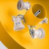 Plafonniers Acier Jaune E27 4 OMIQ