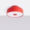 Plafonniers Acier Rouge E27 4 OMIQ