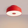 Plafonniers Acier Rouge E27 4 OMIQ