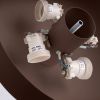 Plafonniers Acier Marron E27 4 OMIQ