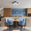 Plafonniers Acier Bleu E27 4 OMIQ