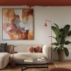 Lampadaire Acier Ocre Rouge E14 1 NOX