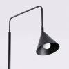 Lampadaire Acier Noir E14 1 NOX