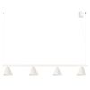 Lustres Acier Beige E14 4 NOX