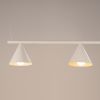 Lustres Acier Beige E14 4 NOX