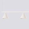 Lustres Acier Beige E14 4 NOX