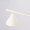 Lustres Acier Beige E14 4 NOX