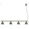 Lustres Acier Vert Olive E14 4 NOX