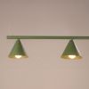 Lustres Acier Vert Olive E14 4 NOX
