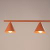 Lustres Acier Ocre Rouge E14 4 NOX