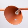 Lustres Acier Ocre Rouge E14 4 NOX