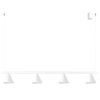 Lustres Acier Blanc E14 4 NOX