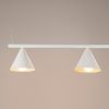 Lustres Acier Blanc E14 4 NOX