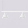 Lustres Acier Blanc E14 4 NOX