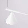 Lustres Acier Blanc E14 4 NOX