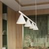Lustres Acier Blanc E14 4 NOX