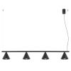 Lustres Acier Noir E14 4 NOX