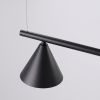 Lustres Acier Noir E14 4 NOX