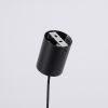 Lustres Acier Noir E14 4 NOX