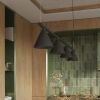 Lustres Acier Noir E14 4 NOX