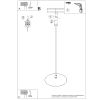 Suspensions Acier Beige E27 1 NOX