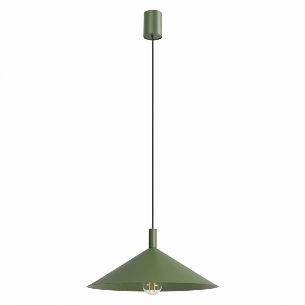 Suspensions Acier Vert Olive E27 1 NOX