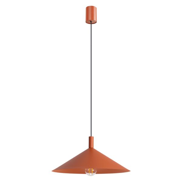 Suspensions Acier Ocre Rouge E27 1 NOX