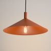 Suspensions Acier Ocre Rouge E27 1 NOX