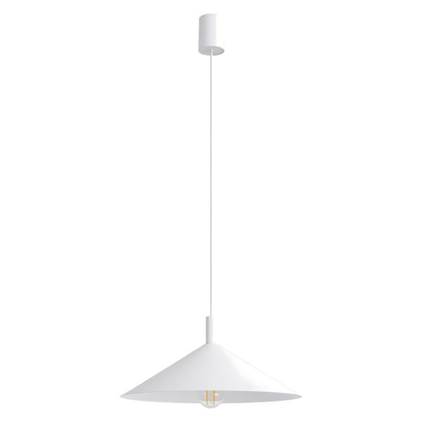 Suspensions Acier Blanc E27 1 NOX