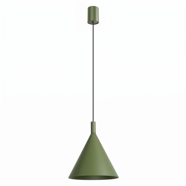 Suspensions Acier Vert Olive E27 1 NOX